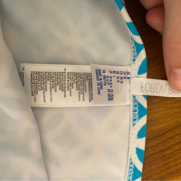 Forever 21 Blue and White pattern bikini bottoms - Picture 2 of 4